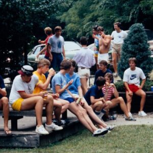 1982 SigEp Backyard Deck on a Saturday Afternoon