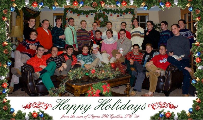 2011 -- SigEp Christmas - New Member Class 2009