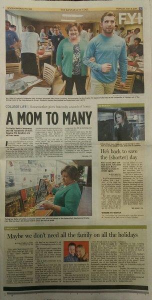 2014 -- Mom Sally Company -- KC Star Mothers Day Feature