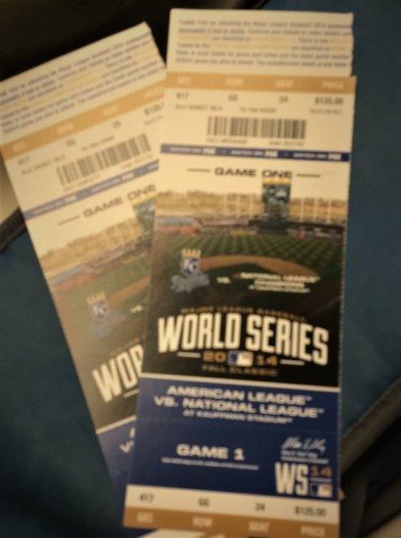 2014 -- World Series Tickets