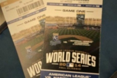 2014 -- World Series Tickets