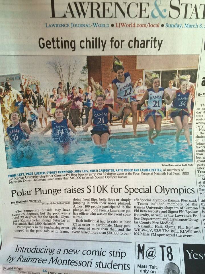 2016 -- Polar Plunge for Special Olympics