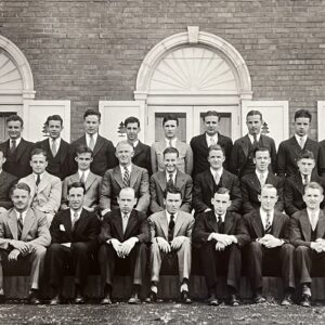 1930 Members in front of the Chapter House 1015 Emery Road