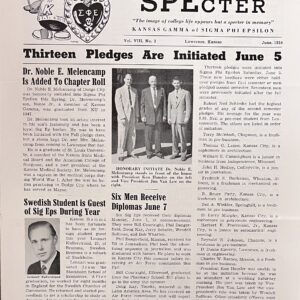 1954 SigEp Newsletter