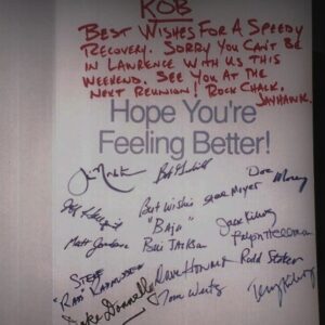 1969 Homecoming Get Well Card to Rob