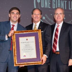 1984 Tom Bene receives the SigEp Citation Award at the 2019 SigEp Conclave in Houston