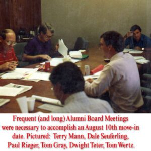 1987 Alumni Board Meeting at KU Endowment Mann Rieger Seuferling Teter Gray