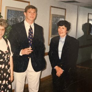 1995 Outstanding New Member Ryan Jones with Gloria Findley