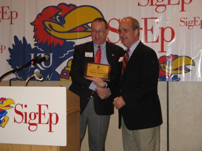 2009 Alumus of the Year Craig Templeton Awarded by Bernie Becker