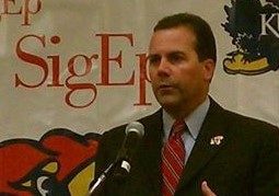 2010 Athletic Director Sheahon Zenger at the SigEp Business Lunch