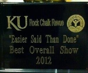 2012 Rock Chalk Revue Best Show