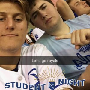 2017 Connor Churchill Kyle Resnik with SigEps at the Royals