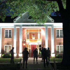 2019 SigEp House at night