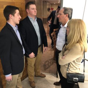 2019 Sysco Chairman President CEO Tom Bene with Jack Zaner and Conor Regan